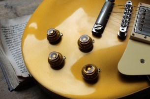 GIBSON "Custom Shop 1957 Les Paul Goldtop Reissue, Dark Back" HARDCASE, PAPERS, 4,37 KG