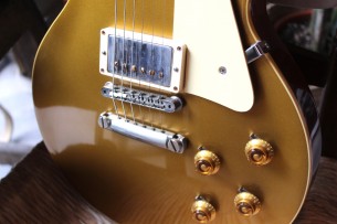 GIBSON "Custom Shop 1957 Les Paul Goldtop Reissue, Dark Back" HARDCASE, PAPERS, 4,37 KG