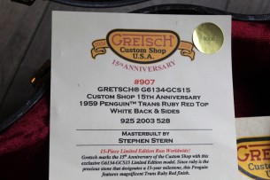 GRETSCH "Custom Shop G6134-GCS15 15th Anniversary '59 Penguin" HARDCASE, 3, 98 KG