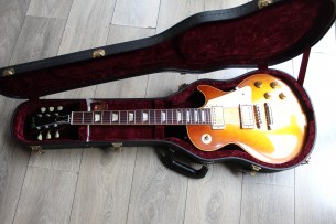 GIBSON "Custom Shop Historic 1958 Les Paul Standard Reissue Honey Lemon Fade VOS" (2015) HARDCASE, 3, 98 KG