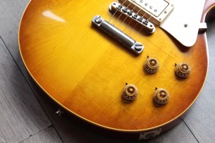 GIBSON "Custom Shop Historic 1958 Les Paul Standard Reissue Honey Lemon Fade VOS" (2015) HARDCASE, 3, 98 KG