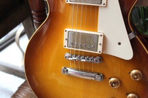 GIBSON "Custom Shop Historic 1958 Les Paul Standard Reissue Honey Lemon Fade VOS" (2015) HARDCASE, 3, 98 KG