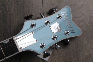 GRETSCH "G6134T-140 LTD 140th Double Platinum Penguin with String-Thru Bigsby, Stone Platinum/Pure Platinum" HARDCASE