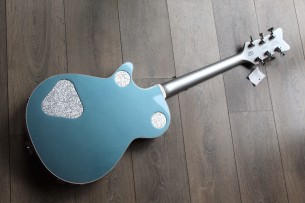 GRETSCH "G6134T-140 LTD 140th Double Platinum Penguin with String-Thru Bigsby, Stone Platinum/Pure Platinum" HARDCASE