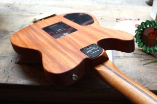 Fender "American Acoustasonic Telecaster All-Mahogany, Bourbon Burst, Ebony" GIGBAG