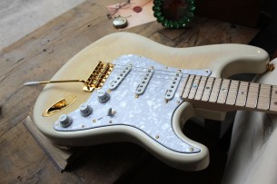 FENDER "Richie Kotzen Stratocaster, Maple Fingerboard, Transparent White Burst" GIGBAG