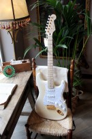 FENDER "Richie Kotzen Stratocaster, Maple Fingerboard, Transparent White Burst" GIGBAG