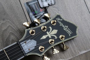 HAGSTROM "LIMITED ONLY 60 PIECES MADE (Number 09/60) Ultra Max Limited Gold Satin Black P-90" GIG BAG