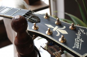 HAGSTROM "LIMITED ONLY 60 PIECES MADE (Number 09/60) Ultra Max Limited Gold Satin Black P-90" GIG BAG