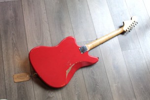 FENDER "Custom Shop Heavy Relic '62 Jaguar Matching Head Fiesta Red" HARDCASE