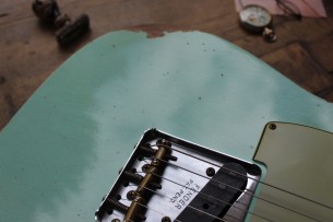 FENDER "Custom Limited 1961 Telecaster Relic Fade Aged Surf Green" HARDCASE, LIMITED