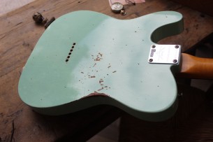 FENDER "Custom Limited 1961 Telecaster Relic Fade Aged Surf Green" HARDCASE, LIMITED