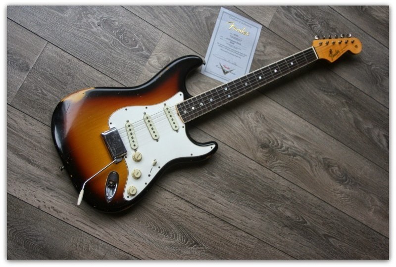Masterbuild Paul Waller ´65 Stratocaster Relic, Three Tone Sunburst