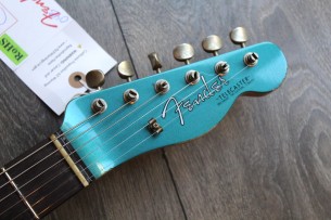 FENDER "Custom Shop Limited Edition '64 Tele Relic Aged Ocean Turquoise" HARDCASE, 3, 39 KG