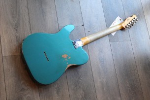 FENDER "Custom Shop Limited Edition '64 Tele Relic Aged Ocean Turquoise" HARDCASE, 3, 39 KG