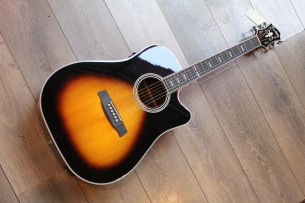 Hagstrom "Siljan II Dreadnought CE Tobacco Sunburst"
