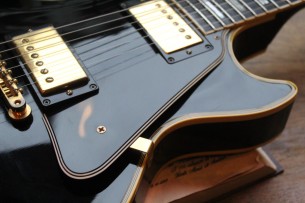 GIBSON "Custom Shop 1957 Les Paul Custom Reissue Black Beauty 2010" HARDCASE & PAPERS, 4, 7 KG