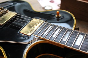 GIBSON "Custom Shop 1957 Les Paul Custom Reissue Black Beauty 2010" HARDCASE & PAPERS, 4, 7 KG