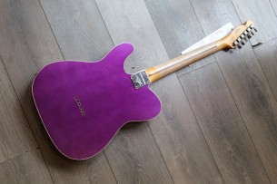 Fender "Custom Shop Limited Edition Reverse Tomatillo Telecaster Custom Journeyman, Faded Purple Metallic" HARDCASE, 3, 2 KG