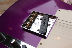 Fender "Custom Shop Limited Edition Reverse Tomatillo Telecaster Custom Journeyman, Faded Purple Metallic" HARDCASE, 3, 2 KG