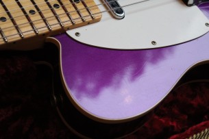 Fender "Custom Shop Limited Edition Reverse Tomatillo Telecaster Custom Journeyman, Faded Purple Metallic" HARDCASE, 3, 2 KG
