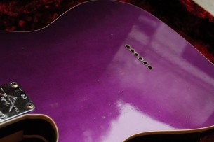 Fender "Custom Shop Limited Edition Reverse Tomatillo Telecaster Custom Journeyman, Faded Purple Metallic" HARDCASE, 3, 2 KG