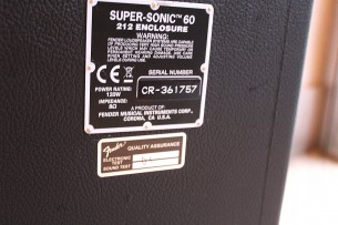 FENDER "Super Sonic 22 Head + Supersonic 60w 2 X 12 Black Stack"