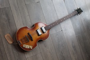 HOFNER "Violin Bass 61 Relic H500/1-61-Relic Sunburst with Hardcase, Papers, Strap, Sticker, Pickguard"