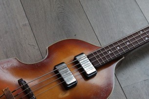 HOFNER "Violin Bass 61 Relic H500/1-61-Relic Sunburst with Hardcase, Papers, Strap, Sticker, Pickguard"