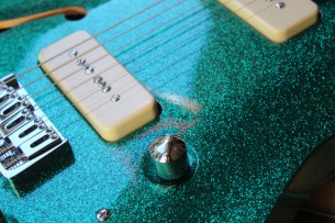 Chapman "ML3 Pro Tradition P-90 Aventurine Semi Hollow Green Sparkle"