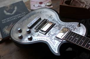 GRECO GZMF500, Metal Front, Back in Black by ZEMAITIS, HARDCASE, 4, 05 KG