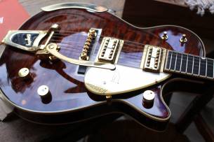 GRETSCH G6134TGQM-59 Limited Edition Quilt Classic Penguin with Bigsby, Ebony Fingerboard, Forge Glow