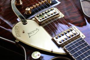 GRETSCH G6134TGQM-59 Limited Edition Quilt Classic Penguin with Bigsby, Ebony Fingerboard, Forge Glow