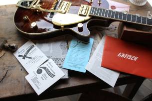 GRETSCH G6134TGQM-59 Limited Edition Quilt Classic Penguin with Bigsby, Ebony Fingerboard, Forge Glow