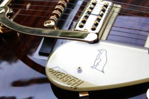 GRETSCH G6134TGQM-59 Limited Edition Quilt Classic Penguin with Bigsby, Ebony Fingerboard, Forge Glow