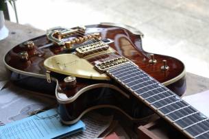 GRETSCH G6134TGQM-59 Limited Edition Quilt Classic Penguin with Bigsby, Ebony Fingerboard, Forge Glow