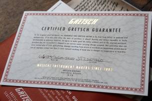 GRETSCH G6134TGQM-59 Limited Edition Quilt Classic Penguin with Bigsby, Ebony Fingerboard, Forge Glow