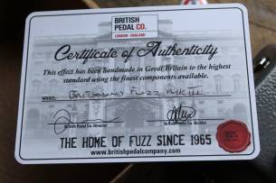 British Pedals Britsound MkIII Special Edition Series Fuzz