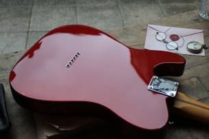 FENDER Limited Edition Raphael Saadiq Telecaster, Rosewood Fingerboard, Dark Metallic Red, HARDCASE, 3, 62 KG