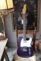 SQUIER Classic Vibe Baritone Custom Telecaster, Laurel Fingerboard, Parchment Pickguard, Purple Sparkle, 3, 27 KG