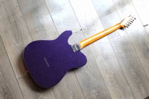 SQUIER Classic Vibe Baritone Custom Telecaster, Laurel Fingerboard, Parchment Pickguard, Purple Sparkle, 3, 27 KG