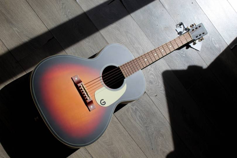 GRETSCH Jim Dandy Concert, Walnut Fingerboard, White Pickguard, Rex Burst