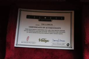 VINTAGE Joe Doe 'Gambler' Butterscotch, HARDCASE, 2, 97 KG