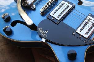 GRETSCH G2622T Streamliner with Bigsby, Laurel Fingerboard, Broad’Tron BT-3S Pickups, Dark Denim, HARDCASE, 2, 70 KG