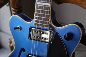 GRETSCH G2622T Streamliner with Bigsby, Laurel Fingerboard, Broad’Tron BT-3S Pickups, Dark Denim, HARDCASE, 2, 70 KG