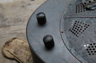 ROYALL Blues Hound Distressed Relic Brass Finish 14 Fret Single Cone Resonator With Pickup SOFTCASE,