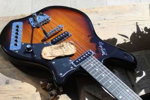 HAGSTROM HAGSTROM IMP-TSB Retroscape Series Impala Tobacco Sunburst, 3, 50 KG