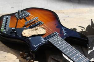 HAGSTROM HAGSTROM IMP-TSB Retroscape Series Impala Tobacco Sunburst, 3, 50 KG