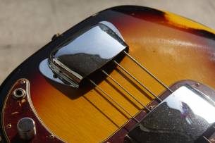 FENDER Custom Shop 1964 Precision Bass Relic Bleached 3-Tone Sunburst, HARDCASE, PAPERS, 4, 10 KG