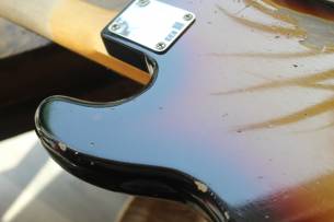 FENDER Custom Shop 1964 Precision Bass Relic Bleached 3-Tone Sunburst, HARDCASE, PAPERS, 4, 10 KG